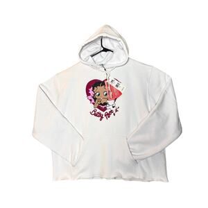 NWT - Betty Boop Headgear Classic -Crop Hoodie- Oversized XL